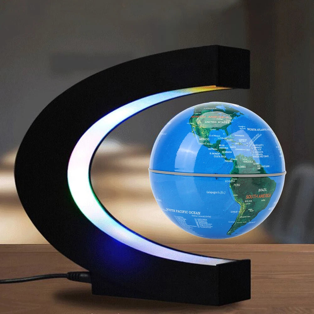 Globo de levitação magnética presentes de aniversário lâmpada antigravidade eletrônica novidade bola luz led mapa do mundo decoração para casa flutuante