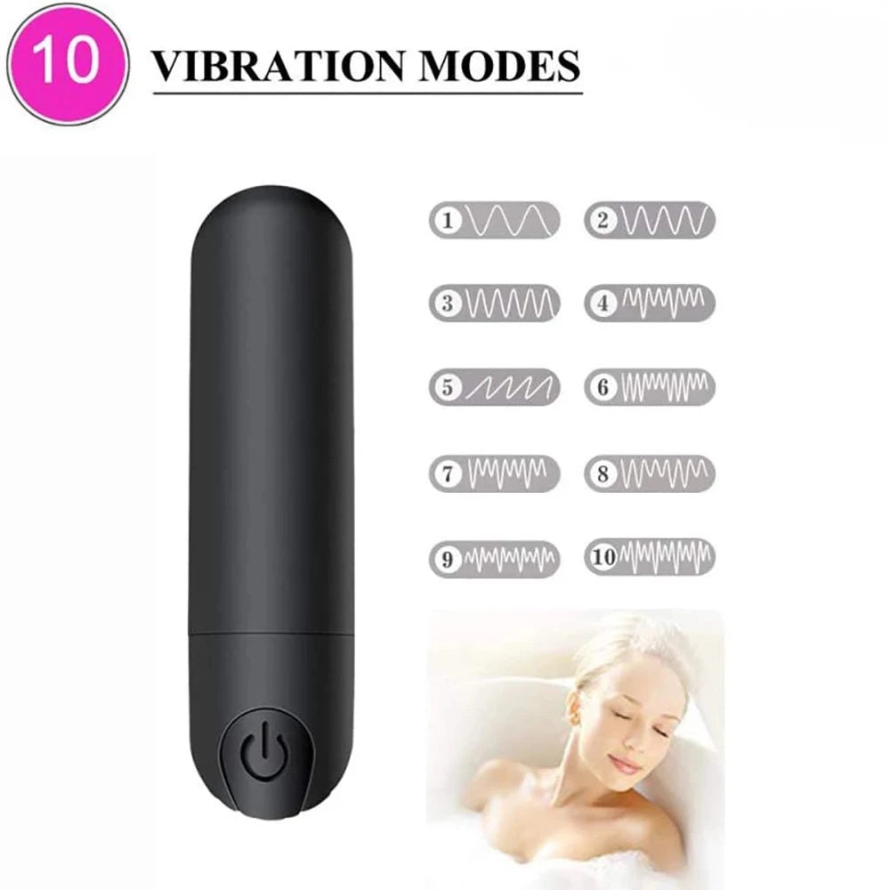 Mini poderoso vibrador de bala para mulheres, estimulador do clitóris, masturbação do ponto G, vibradores eróticos, brinquedos sexuais adultos, carga USB, estimulador vaginal
