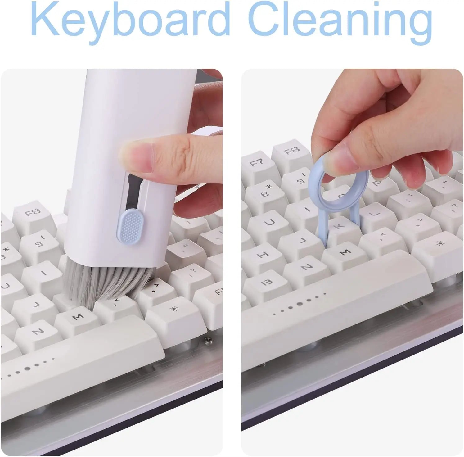 7 em 1 kit de limpeza computador teclado escova limpeza fones de ouvido caneta para airpods iphone ferramentas limpeza keycap extrator conjunto